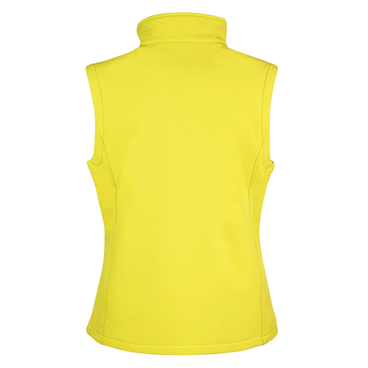 Yellow-Black - Back - Result Womens-Ladies Softshell Body Warmer