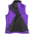 Purple-Black - Front - Result Womens-Ladies Softshell Body Warmer