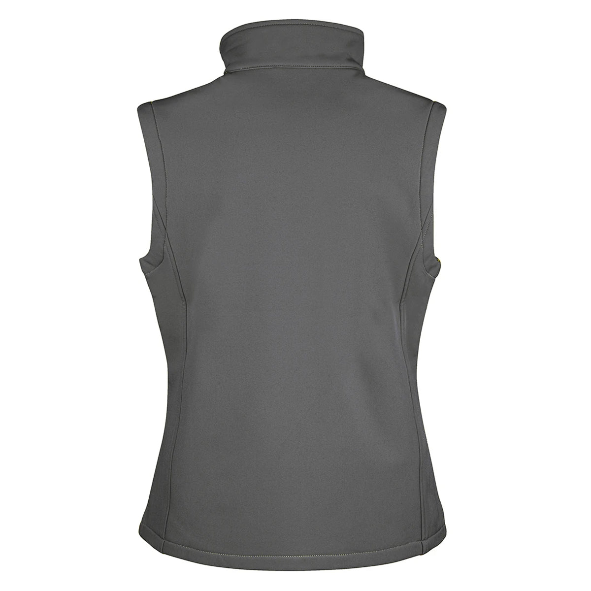 Charcoal Grey-Black - Back - Result Womens-Ladies Softshell Body Warmer