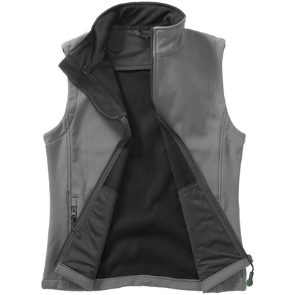 Charcoal Grey-Black - Front - Result Womens-Ladies Softshell Body Warmer