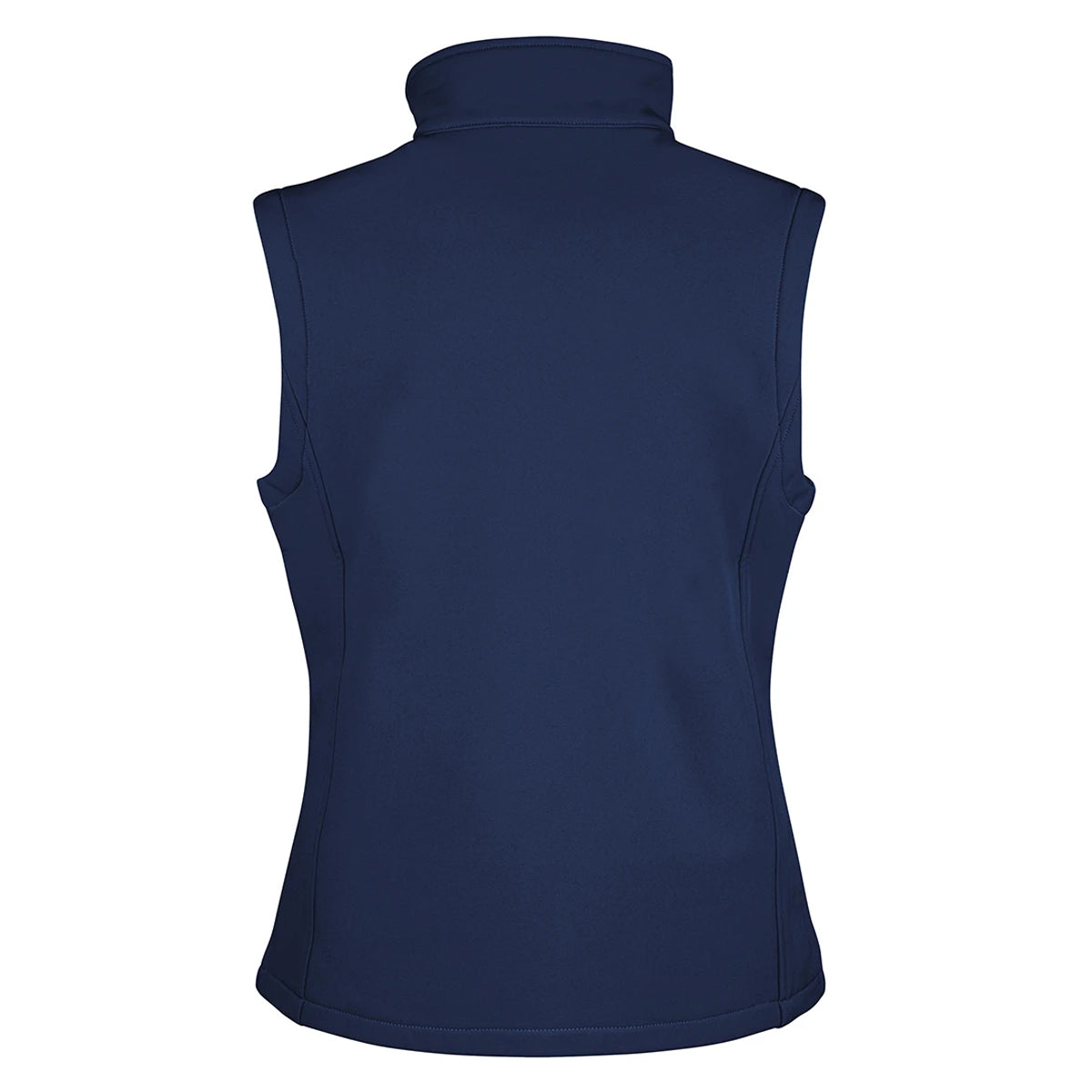 Navy - Back - Result Womens-Ladies Softshell Body Warmer