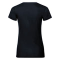 Black - Back - Russell Womens-Ladies Organic Short-Sleeved T-Shirt