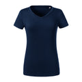 French Navy - Front - Russell Womens-Ladies Organic Short-Sleeved T-Shirt