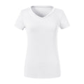 White - Front - Russell Womens-Ladies Organic Short-Sleeved T-Shirt