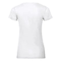 White - Back - Russell Womens-Ladies Organic Short-Sleeved T-Shirt