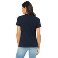 Navy - Back - Bella + Canvas Womens-Ladies Jersey Short-Sleeved T-Shirt