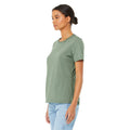 Sage - Back - Bella + Canvas Womens-Ladies Jersey Short-Sleeved T-Shirt