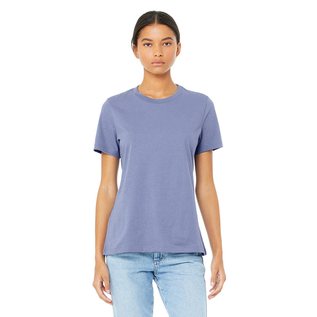 Lavender Blue - Lifestyle - Bella + Canvas Womens-Ladies Jersey Short-Sleeved T-Shirt
