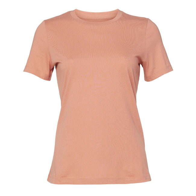 Terracotta - Front - Bella + Canvas Womens-Ladies Jersey Short-Sleeved T-Shirt