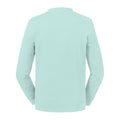 Aqua Blue - Back - Russell Unisex Adult Reversible Organic Sweatshirt