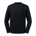 Black - Front - Russell Unisex Adult Reversible Organic Sweatshirt