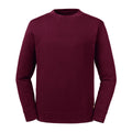 Burgundy - Front - Russell Unisex Adult Reversible Organic Sweatshirt