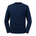 French Navy - Front - Russell Unisex Adult Reversible Organic Sweatshirt