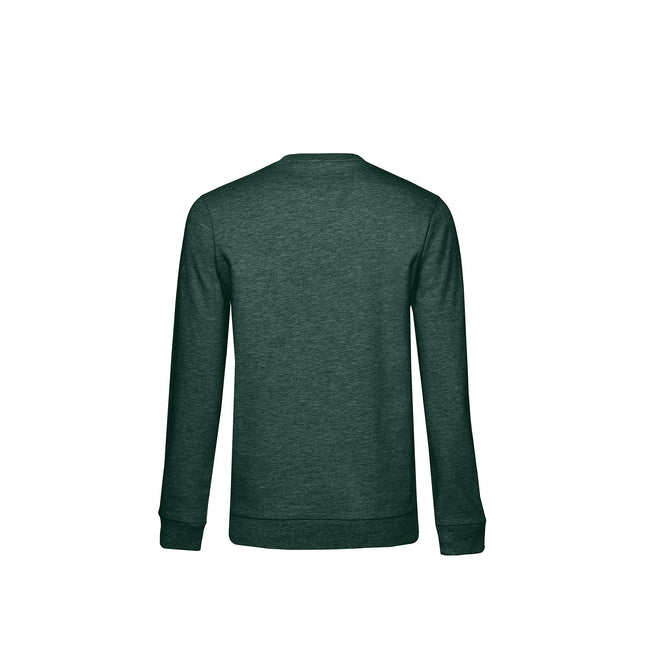 Dark Green Heather - Back - B&C Womens-Ladies Set-in Sweatshirt