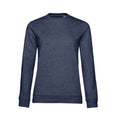 Navy Heather - Front - B&C Womens-Ladies Set-in Sweatshirt