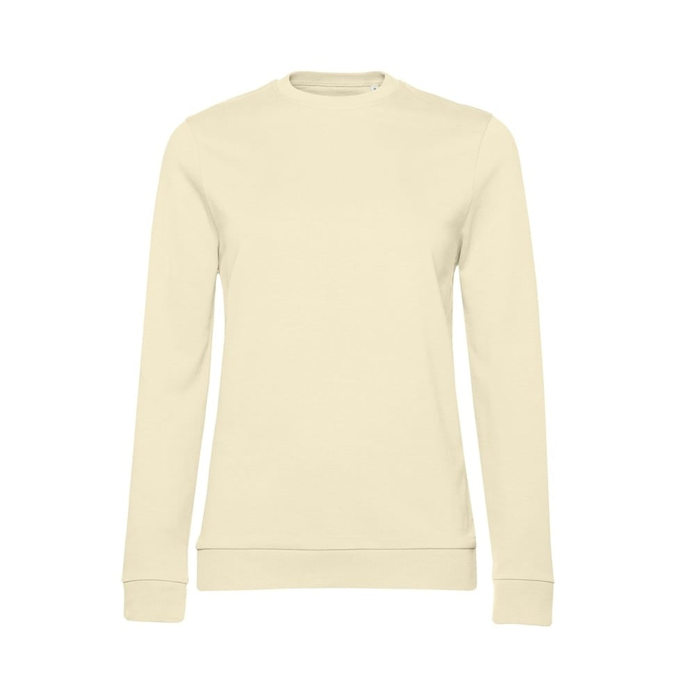 Pale Yellow - Front - B&C Womens-Ladies Set-in Sweatshirt