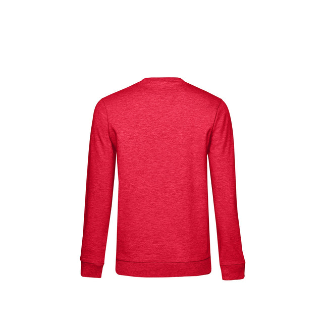 Red Heather - Back - B&C Womens-Ladies Set-in Sweatshirt