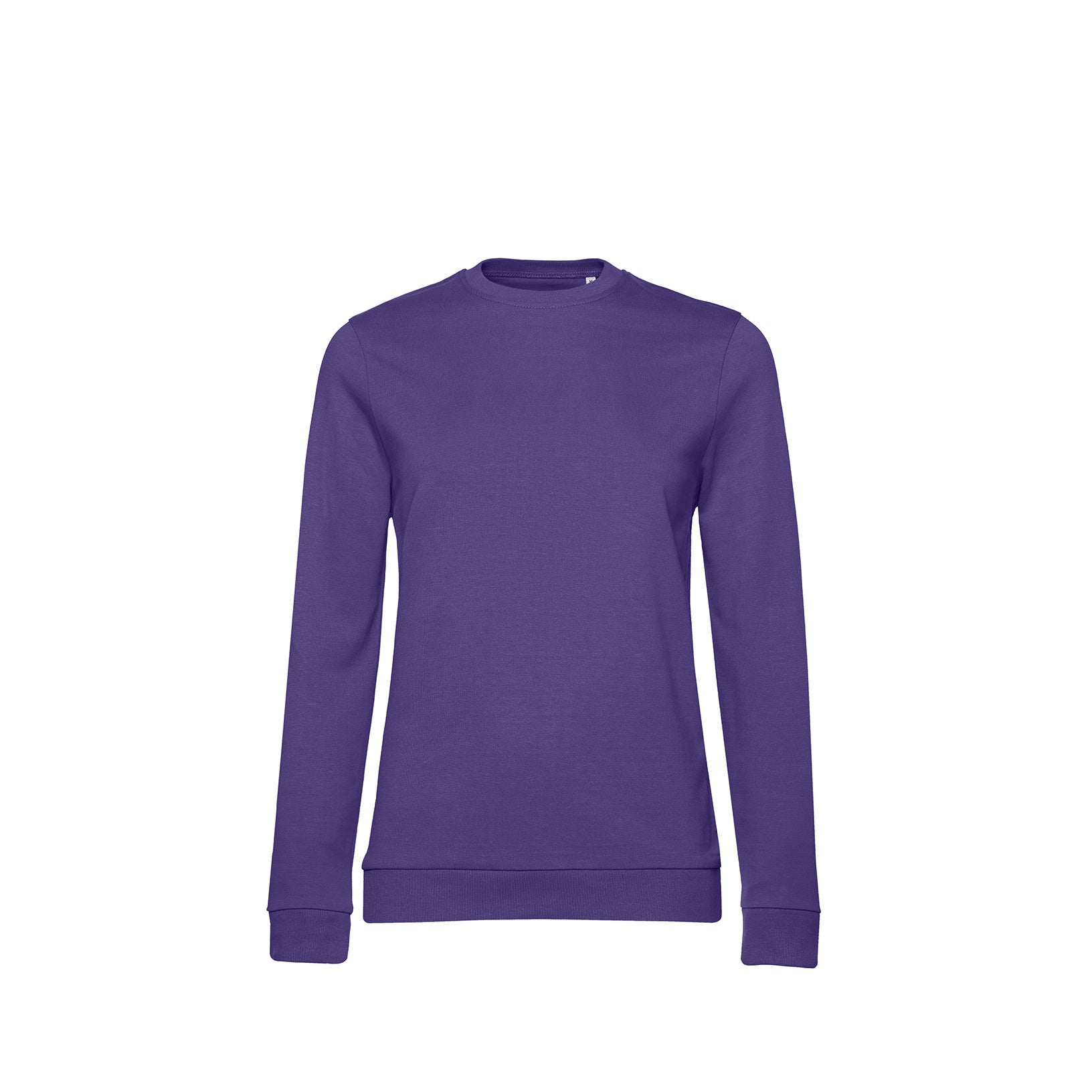 Radiant Purple - Front - B&C Womens-Ladies Set-in Sweatshirt