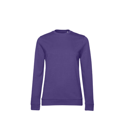 Radiant Purple - Front - B&C Womens-Ladies Set-in Sweatshirt