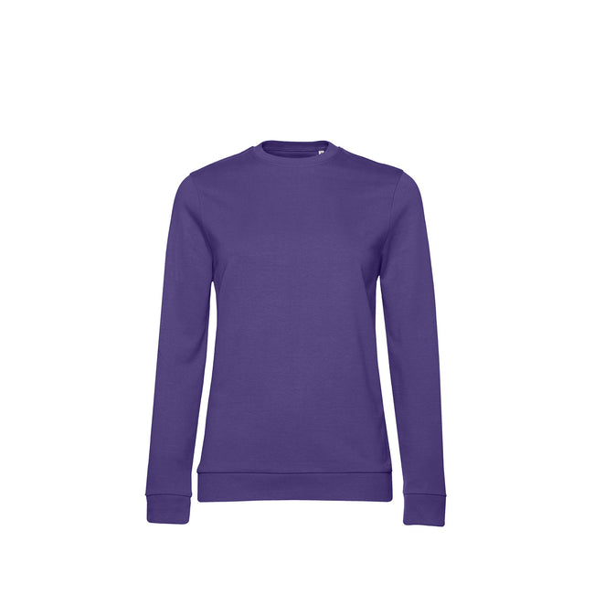 Radiant Purple - Front - B&C Womens-Ladies Set-in Sweatshirt