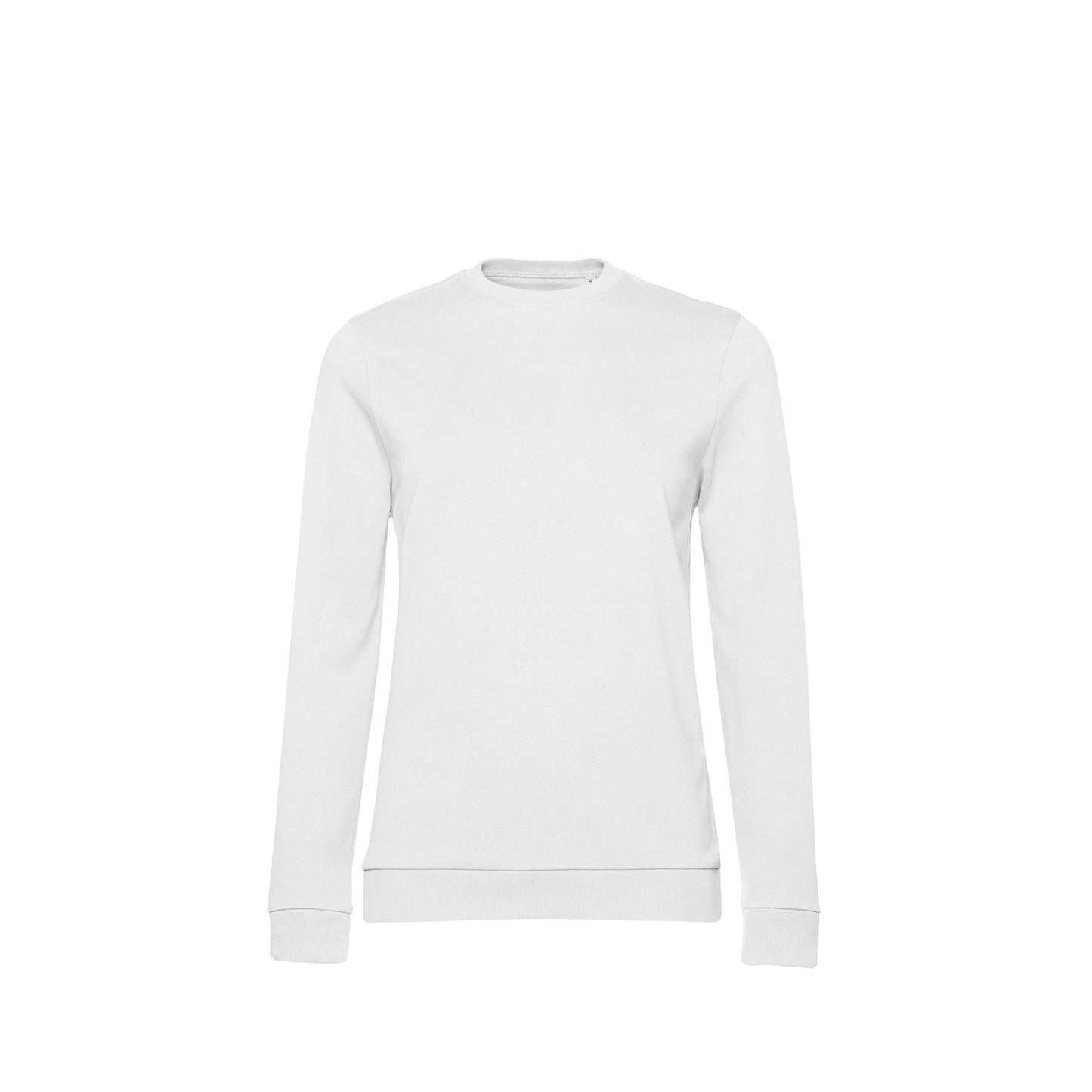 White - Front - B&C Womens-Ladies Set-in Sweatshirt
