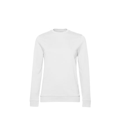 White - Front - B&C Womens-Ladies Set-in Sweatshirt
