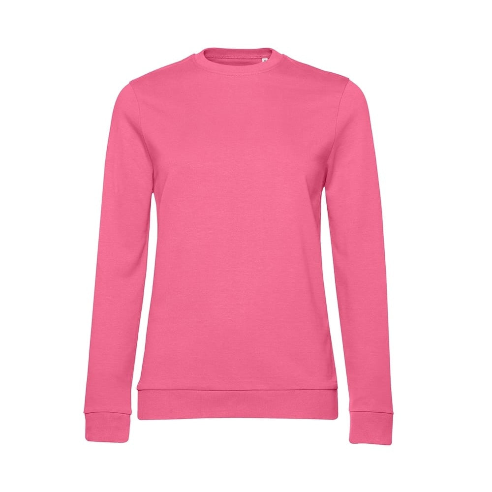 Light Pink - Front - B&C Womens-Ladies Set-in Sweatshirt