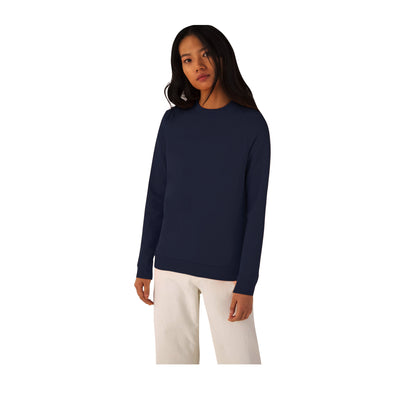 Navy - Side - B&C Womens-Ladies Set-in Sweatshirt