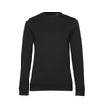 Black - Front - B&C Womens-Ladies Set-in Sweatshirt