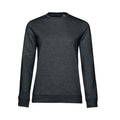 Asphalt Heather - Front - B&C Womens-Ladies Set-in Sweatshirt