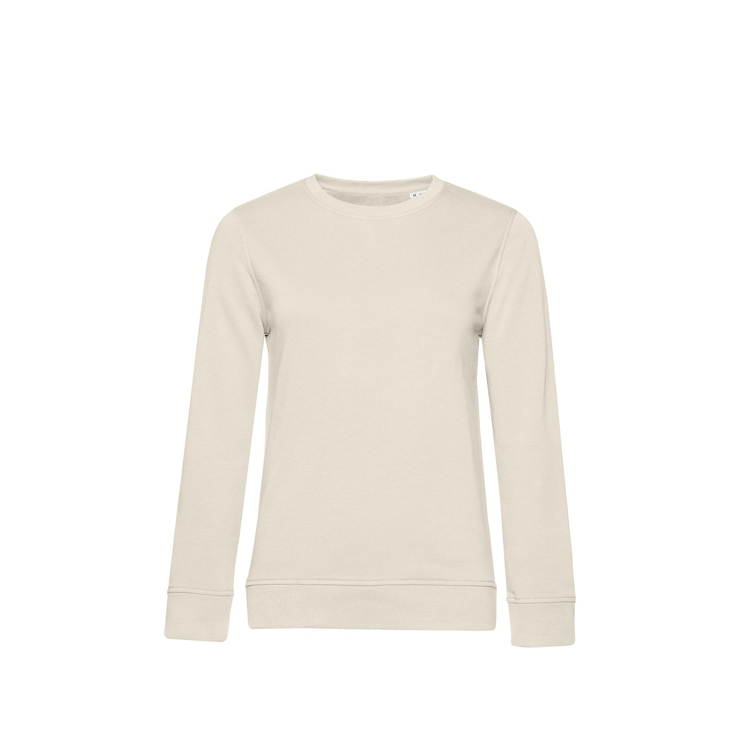 Off White - Front - B&C Womens-Ladies Organic Sweatshirt