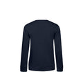 Navy - Back - B&C Womens-Ladies Organic Sweatshirt