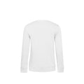 White - Back - B&C Womens-Ladies Organic Sweatshirt