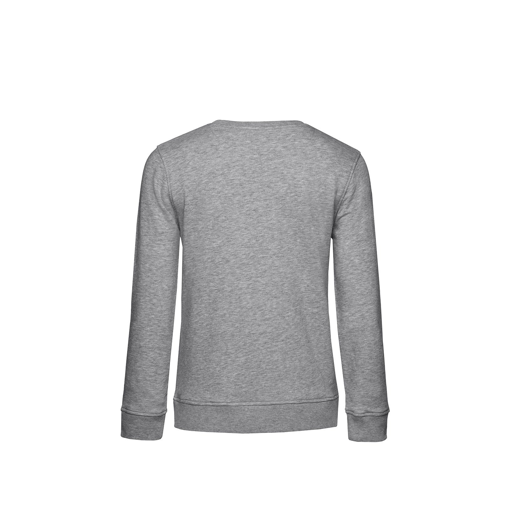 Grey Heather - Back - B&C Womens-Ladies Organic Sweatshirt