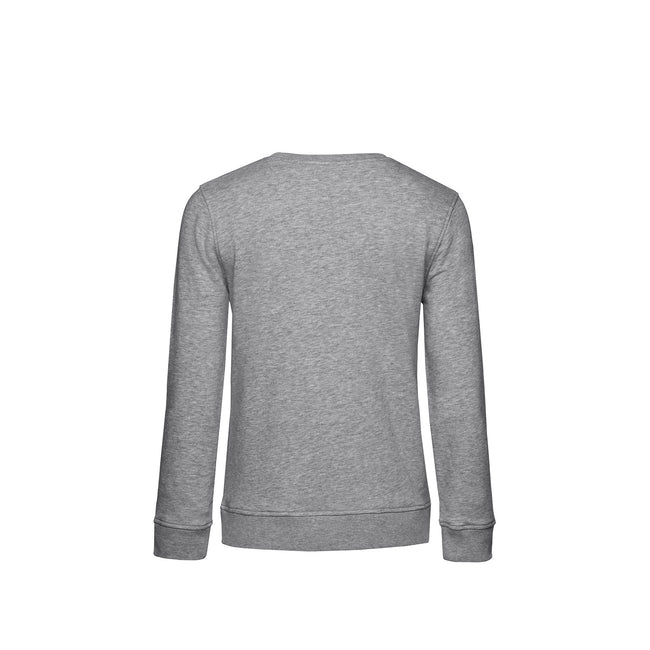 Grey Heather - Back - B&C Womens-Ladies Organic Sweatshirt