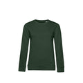 Forest Green - Front - B&C Womens-Ladies Organic Sweatshirt