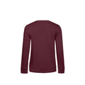 Burgundy - Back - B&C Womens-Ladies Organic Sweatshirt