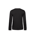 Black - Back - B&C Womens-Ladies Organic Sweatshirt