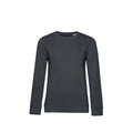 Asphalt - Front - B&C Womens-Ladies Organic Sweatshirt