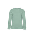 Sage Green - Front - B&C Womens-Ladies Organic Sweatshirt