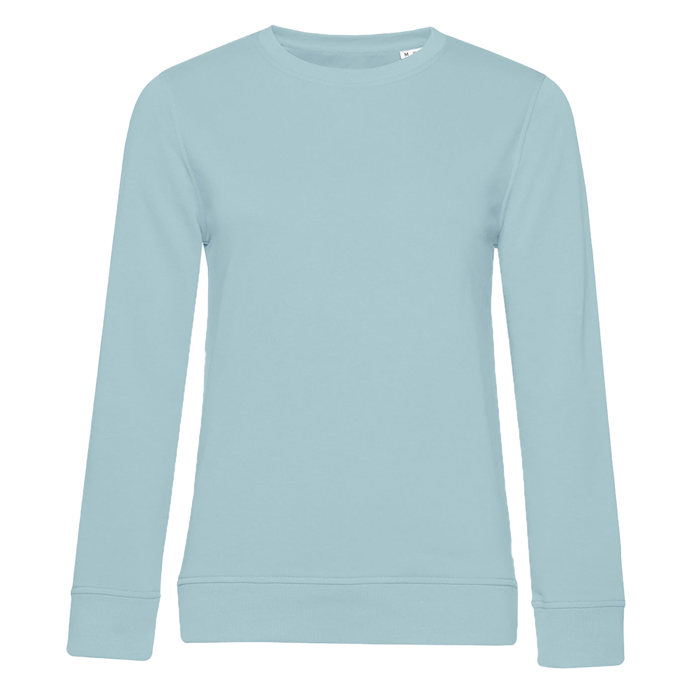 Duck Egg Blue - Front - B&C Womens-Ladies Organic Sweatshirt