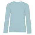 Duck Egg Blue - Front - B&C Womens-Ladies Organic Sweatshirt