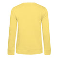 Blazing Yellow - Back - B&C Womens-Ladies Organic Sweatshirt