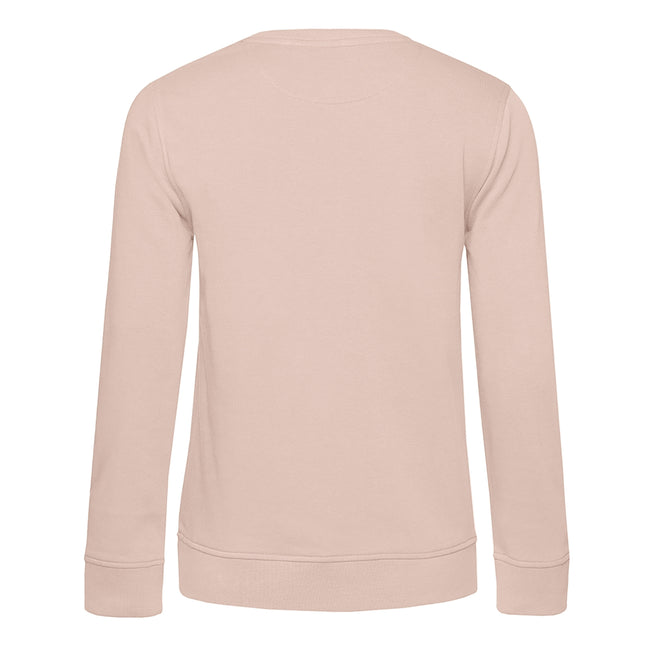 Dusky Pink - Back - B&C Womens-Ladies Organic Sweatshirt