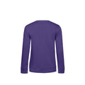 Radiant Purple - Back - B&C Womens-Ladies Organic Sweatshirt