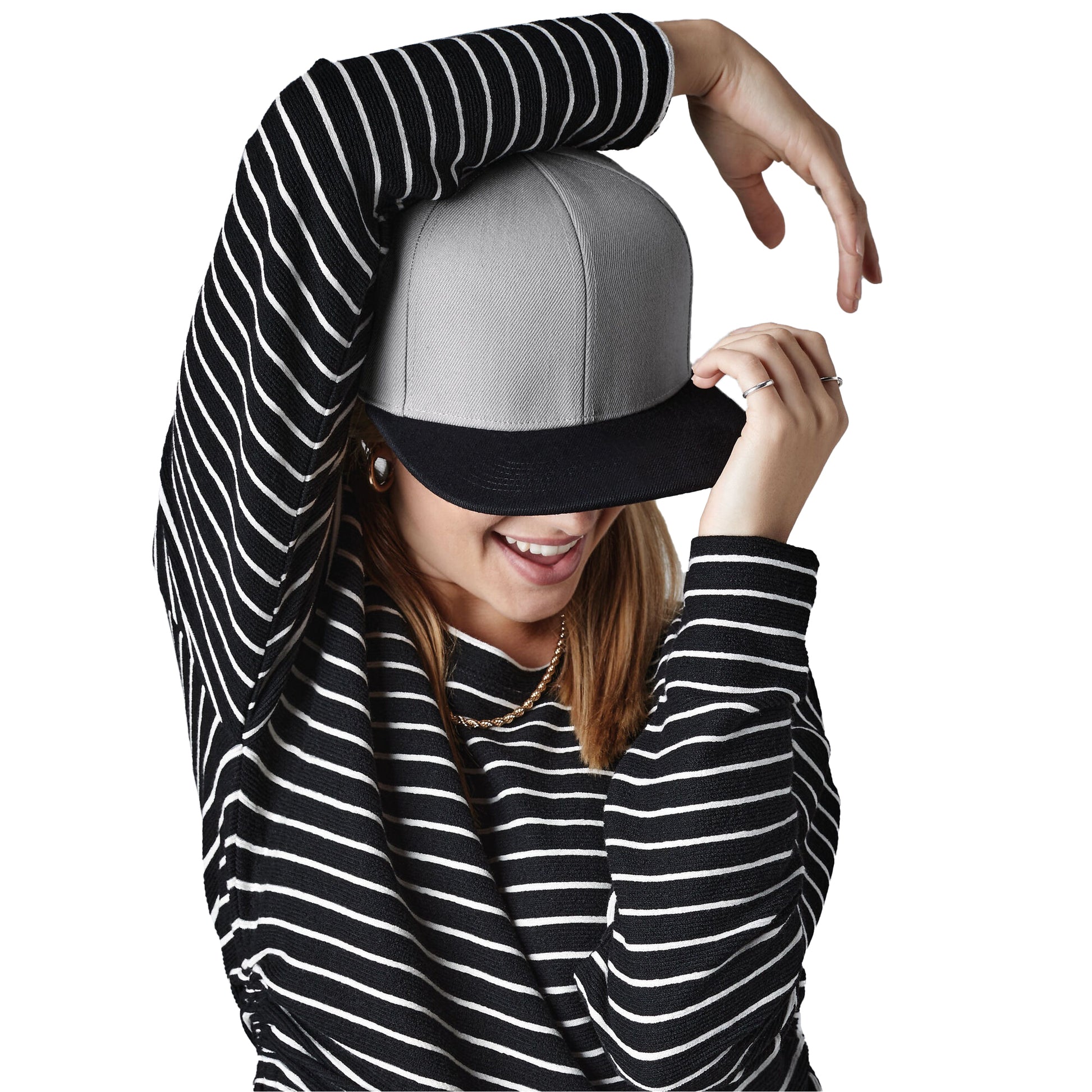Grey-Black - Back - Beechfield Unisex Adult Two Tone Baseball Cap