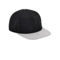 Black-Grey - Front - Beechfield Unisex Adult Two Tone Baseball Cap