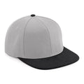 Grey-Black - Front - Beechfield Unisex Adult Two Tone Baseball Cap