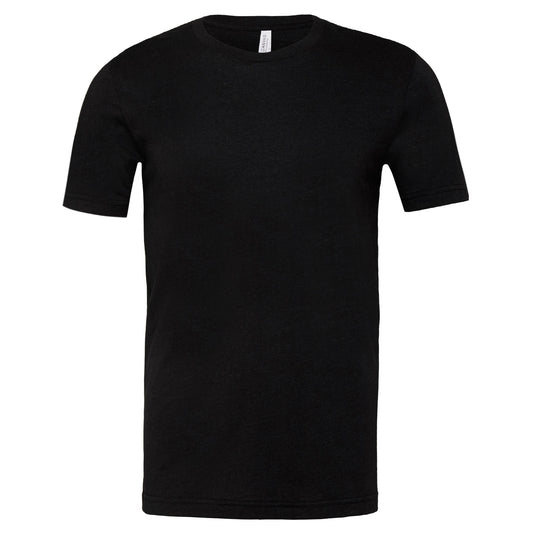 Black Heather - Front - Bella + Canvas Unisex Adult T-Shirt