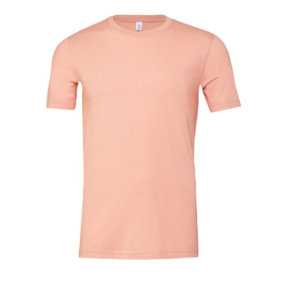 Peach Heather - Front - Bella + Canvas Unisex Adult T-Shirt
